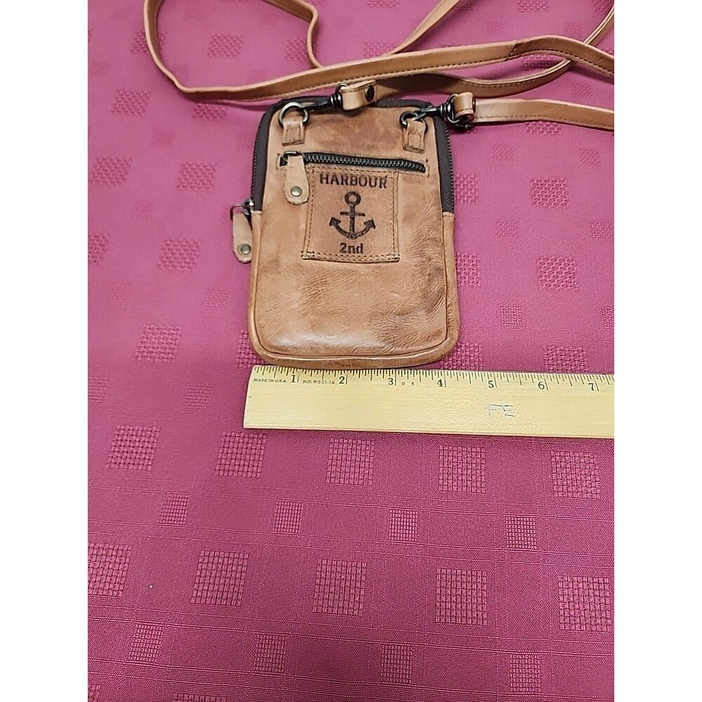 Harbour 2nd Crossbody Leather Credit Card Wallet Phone Bag Travel Purse Small - Picture 8 of 10